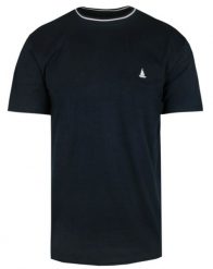 Jednokolorowa Męska Koszulka (T-Shirt) - Pako Jeans - Granatowa. Niebieskie t-shirty męskie Pako Jeans, m, bez wzorów, z bawełny, casualowe, bez kołnierzyka. Za 69.00 zł.