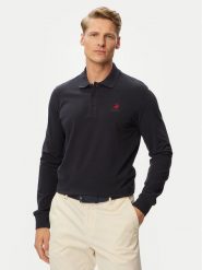 Beverly Hills Polo Club Polo P-SS26M-P424125 Granatowy Regular Fit. Niebieskie koszulki polo męskie Beverly Hills Polo Club, m, bez wzorów, z bawełny, bez ramiączek. Za 299.99 zł.