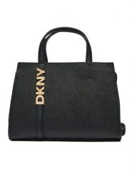 DKNY Torebka Avril R43EYG56 Czarny. Czarne torebki do ręki damskie DKNY, bez wzorów, ze skóry, bez dodatków. Za 799.99 zł.