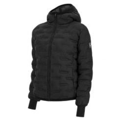 Damska kurtka z kapturem Macron Athleisure FCC Cortina. Czarne kurtki damskie Macron, l, bez wzorów, z lycry, z kapturem. Za 569.50 zł.