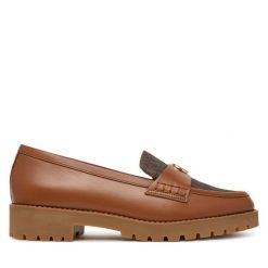 Loafersy MICHAEL Michael Kors. Brązowe mokasyny damskie MICHAEL Michael Kors. Za 789.99 zł.