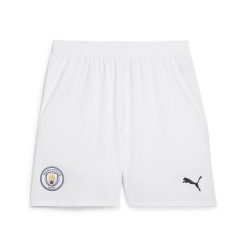 Męskie szorty Manchester City 24/25 PUMA White Marine Blue. Białe krótkie spodenki sportowe męskie Puma, m, bez wzorów, do piłki nożnej. W wyprzedaży za 150.10 zł.
