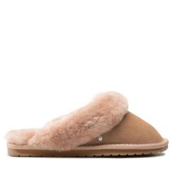 Kapcie EMU Australia. Brązowe kapcie damskie Emu Australia, bez wzorów. Za 349.99 zł.