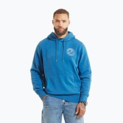 Bluza Pitbull Vintage Boxing Hooded Sweatshirt. Niebieskie bluzy męskie PITBULL, l, bez wzorów, z bawełny, na fitness i siłownię. Za 199.99 zł.