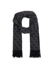 Guess Szalik AM9667 POL03 Szary ciemny. Szare czapki i kapelusze damskie Guess, z aplikacjami, z poliesteru. Za 234.99 zł.