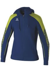 Damska bluza dresowa z kapturem Erima Evo Star. Niebieskie bluzy sportowe damskie Erima, bez wzorów, z dresówki, z kapturem, na fitness i siłownię. Za 243.00 zł.