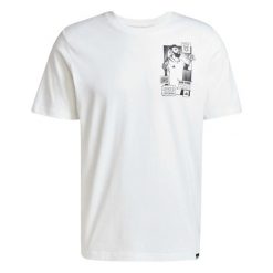 Koszulka adidas Messi Icon Graphic. Białe koszulki sportowe męskie Adidas, l, bez wzorów, z bawełny, bez kołnierzyka, bez ramiączek, do piłki nożnej. Za 141.50 zł.