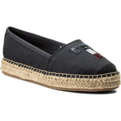 Espadryle TOMMY HILFIGER - Th Sequins Espadrille FW0FW02412 Midnight 403. Niebieskie espadryle damskie Tommy Hilfiger, z materiału. W wyprzedaży za 199.00 zł.