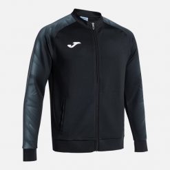 Kurtka z dresu Joma Elite XI. Czarne kurtki sportowe damskie Joma, l, bez wzorów, z dresówki, bez kaptura, do biegania. Za 189.99 zł.