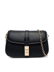 Tommy Hilfiger Torebka Th Heritage Chain Crossover AW0AW19319 Czarny. Czarne torebki do ręki damskie Tommy Hilfiger, bez wzorów, ze skóry, wizytowe, bez dodatków. Za 529.99 zł.