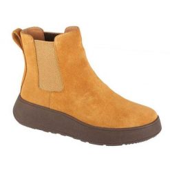 Botki Damskie Skóra FMode. Czarne botki damskie FIT FLOP, z gumy, bez obcasa, na obcasie, bez zapięcia. Za 832.99 zł.