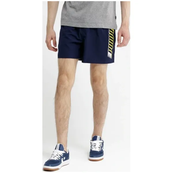 Puma Szorty Ess+ Summer , granatowy, rozmiar M. Niebieskie krótkie spodenki sportowe męskie Puma, m, bez wzorów, z materiału. W wyprzedaży za 79.99 zł.