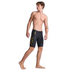 Spodenki pływackie 2XU Propel. Czarne krótkie spodenki sportowe męskie 2XU, m, bez wzorów, do pływania. Za 713.50 zł.