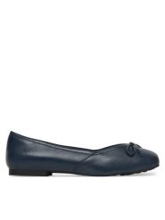 Caprice Baleriny 9-22109-46 Granatowy. Niebieskie baleriny damskie Caprice, bez wzorów, ze skóry, bez obcasa. Za 231.99 zł.