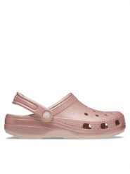 Crocs Klapki Classic Glitter Clog Quartz 205942 Różowy. Czerwone klapki damskie Crocs, bez wzorów, z tworzywa sztucznego, bez obcasa. Za 249.99 zł.