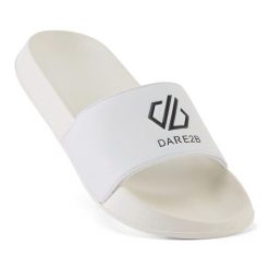 Klapki na basen dla kobiet Dare2B DWF362. Czarne klapki damskie Dare 2b, bez wzorów, sportowe, bez obcasa. W wyprzedaży za 39.99 zł.