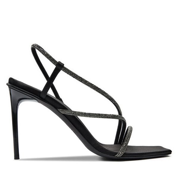 Sandały Max Mara. Czarne sandały damskie Max Mara, bez wzorów, bez obcasa, na szpilce, bez zapięcia. Za 1,639.00 zł.