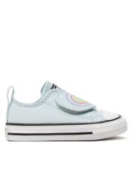 Converse Trampki Chuck Taylor All Star Heart Strap Easy-On A08380C Szary. Szare trampki i tenisówki dziewczęce Converse, bez wzorów, z materiału, bez zapięcia. Za 159.99 zł.