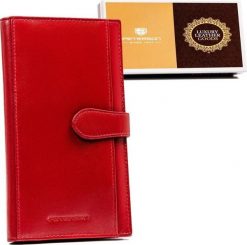 Peterson Duży, skórzany portfel damski na zatrzask. Portfele damskie Peterson, bez wzorów. Za 129.01 zł.