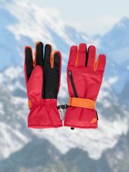 4F Rękawiczki narciarskie Thinsulate membrana 5000 damskie - różowe XL. Czerwone rękawiczki damskie 4f, na zimę, bez wzorów, z materiału. Za 249.99 zł.