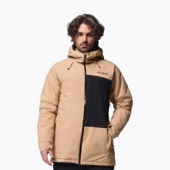 Kurtka narciarska męska Columbia Winter District III. Brązowe kurtki męskie Columbia, na zimę, m, bez wzorów, sportowe, bez kaptura. Za 849.99 zł.