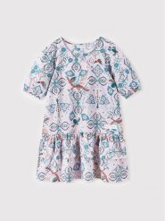 Reima Sukienka codzienna Angervo 535066 Różowy Regular Fit. Czerwone sukienki dla dziewczynek Reima, bez wzorów, z bawełny, bez ramiączek. Za 299.99 zł.