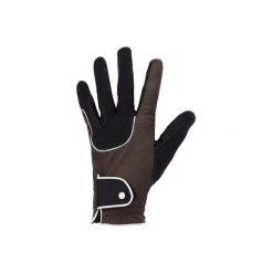 Rękawiczki jeździeckie Pro'Leather. Czarne rękawiczki damskie FOUGANZA, z poliesteru. Za 79.99 zł.