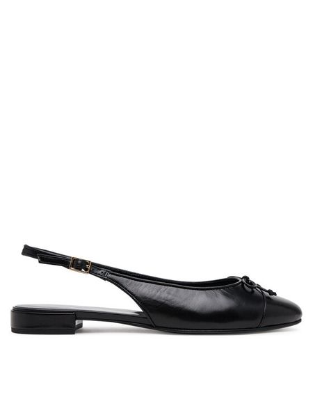 Tory Burch Sandały 166592 Czarny. Czarne sandały damskie Tory Burch, bez wzorów, ze skóry, bez obcasa, na płaskiej podeszwie, bez zapięcia. Za 1,049.00 zł.