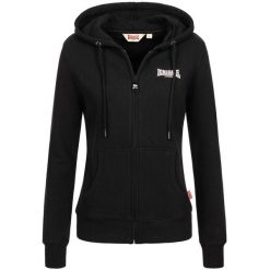Damska bluza z kapturem zapinana na zamek Lonsdale Calder Vale. Czarne bluzy damskie Lonsdale, m, bez wzorów, z bawełny, z kapturem. Za 264.50 zł.