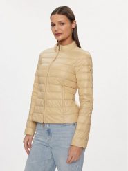 Patrizia Pepe Kurtka puchowa CO0178/A503-B182 Beżowy Regular Fit. Brązowe kurtki damskie Patrizia Pepe, bez wzorów, z puchu, bez kaptura. Za 1,709.00 zł.