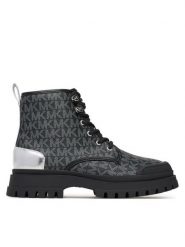 MICHAEL Michael Kors Trapery MK02734002 Czarny. Czarne buty zimowe dziewczęce MICHAEL Michael Kors, bez wzorów, ze skóry, bez zapięcia. Za 489.99 zł.