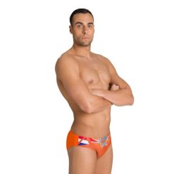 Kąpielówki slipy męskie na basen Arena OG Brief Nederland. Brązowe kąpielówki męskie Arena, l, bez wzorów, do pływania. Za 49.99 zł.
