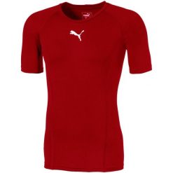 Koszulka męska Puma LIGA Baselayer SS. Białe koszulki sportowe męskie Puma, l, bez wzorów, bez kołnierzyka, bez ramiączek, do piłki nożnej. Za 119.00 zł.