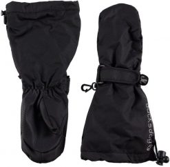 Czarne wodoodporne ciepłe rękawiczki zimowe dla chłopca, Black 2, XL (8-10 lat). Czarne buty zimowe chłopięce DucKsday, bez wzorów. Za 210.29 zł.