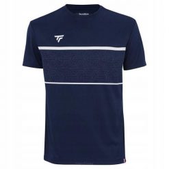 Koszulka T-shirt tenisowa męska Tecnifibre Team Tech Tee. Niebieskie t-shirty męskie TECNIFIBRE, m, bez wzorów, sportowe, bez kołnierzyka. Za 232.00 zł.