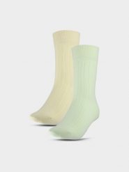4F Skarpetki casual za kostkę (2-pack) damskie - multikolor 39-42. Skarpety damskie 4f, bez wzorów, z bawełny. W wyprzedaży za 39.99 zł.