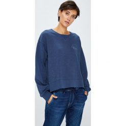 Pepe Jeans - Bluza. Niebieskie bluzy damskie Pepe Jeans, z bawełny. W wyprzedaży za 199.90 zł.
