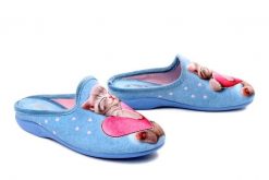 Sanital Flex Z33813X azulina, klapki damskie. Niebieskie klapki damskie Sanital-Flex, bez wzorów, bez obcasa. Za 138.90 zł.