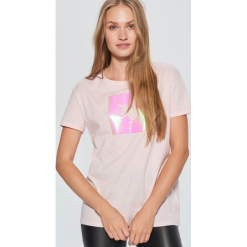 Koszulka z jednorożcem - Różowy. Czerwone t-shirty damskie Cropp. Za 49.99 zł.