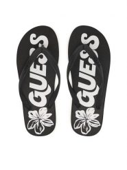 Guess Japonki F6GZ13 BB00H Czarny. Czarne klapki męskie Guess, z syntetyku. Za 159.99 zł.