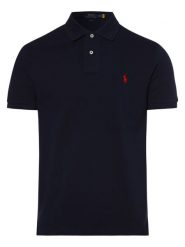 Polo Ralph Lauren koszulka polo Mężczyźni Bawełna niebieski, L. Niebieskie koszulki polo męskie Polo Ralph Lauren, l, bez wzorów, z bawełny, bez ramiączek. Za 649.95 zł.
