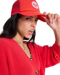 Czapka Trucker dla Kobiety BRIGHTER DAY Czerwony. Czerwone czapki i kapelusze damskie Roxy, bez wzorów, z poliesteru. Za 119.99 zł.