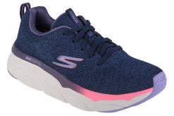 Buty do biegania damskie, Skechers Max Cushioning Elite-Clarion. Fioletowe obuwie sportowe damskie Skechers, bez wzorów, z materiału, do biegania. Za 369.99 zł.