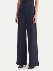 Maryley Spodnie materiałowe 25IB680/M17 Granatowy Regular Fit. Niebieskie spodnie materiałowe damskie Maryley, m, bez wzorów, z materiału. Za 319.99 zł.