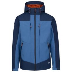 Kurtka Softshell Męska Tamston TP75. Niebieskie kurtki męskie Trespass, m, bez wzorów, z softshellu, sportowe, bez kaptura. Za 259.99 zł.