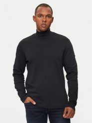 Blend Golf 20717343 Czarny Regular Fit. Czarne bluzki z długim rękawem męskie Blend, m, bez wzorów, z bawełny, bez kołnierzyka. Za 69.99 zł.