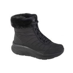 Buty do chodzenia damskie Skechers Dlux Walker Winter Solstice. Czarne obuwie sportowe damskie Skechers, bez wzorów, z materiału, trekkingowe. Za 528.00 zł.