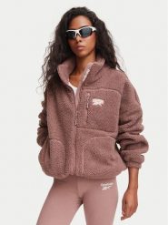 Reebok Kurtka przejściowa RCC00131 Brązowy Regular Fit. Brązowe kurtki damskie Reebok, m, bez wzorów, z polaru, bez kaptura. Za 299.99 zł.