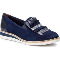 Półbuty TAMARIS - 1-24305-22 Navy Comb 890. Niebieskie półbuty damskie marki Tamaris, bez wzorów, z materiału. Za 269.90 zł.