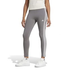Legginsy fitness damskie ADIDAS. Szare legginsy damskie Adidas, l, bez wzorów, z bawełny, z podwyższonym stanem, na fitness i siłownię. Za 129.99 zł.